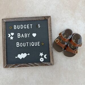 Salt Water Seawees Brown Buckle Sandals